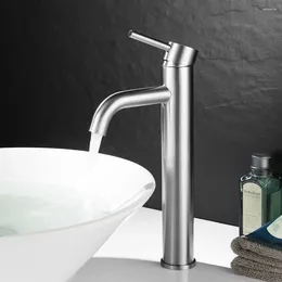 Bathroom Sink Faucets Nordic Simple Basin Faucet And Cold Mixer Taps Single Handle Hole 304 Stainless Steel Lead Free