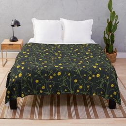 Blankets Entracing Florals Seamless Pattern Summer Anime Throw Blanket