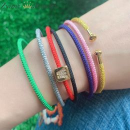 Bracelets 20PCS, Fashion Creative Thread Bracelet Lucky Red Green Colorful Handmade Chain Rope Bracelet Woman Men Jewelry Making