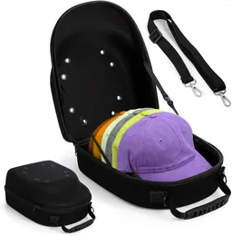 Storage Boxes Baseball Cap Hat Box Bag Travel Case With Handles And Straps Easy-to-Carry