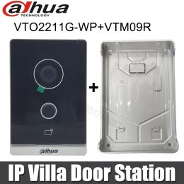 Doorbells Dahua Doorbell VTO2211GWP IP Villa WiFi Door Station Standard PoE Control two locks Video Intercom