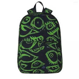 Backpack Lime Green Vision Woman Backpacks Boys Girls Bookbag Fashion Children School Bags Portability Travel Rucksack Shoulder Bag