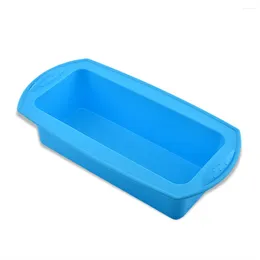 Baking Moulds Bread Mould Loaf Toast Non-stick Silicone Tray Rectangle Mould For Home Bakery Rose Red
