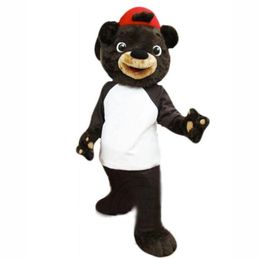 2024 Halloween New Adult Chocolate Bear Mascot Costume Suits Adult Party Cartoon Mascot Costume