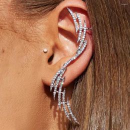 Backs Earrings Geometry Ear Cuff No Piercing For Women Wedding Jewellery Rhinestone Clip Wholesale Charming Fake Cartilage