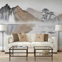 Wallpapers Custom Nordic Abstract Landscape Wall Paper Home Decor Sofa Stickers Living Room TV Background Cloth Mural Wallpaper