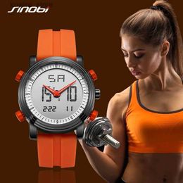 Women's Watches SINOBI Top Sale Women Digital Wrist Chronograph Waterproof Geneva Quartz Sports Running Clock relogio feminino L240402