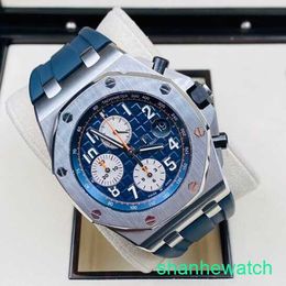 Mens AP Wrist Watch Royal Oak Offshore Series Mens Automatic Machinery Swiss Male Waterproof Night Light Date Display Business Leisure 26470