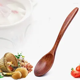 Spoons 18Cm Natural Wooden Spoon Tea Honey Coffee Dining Cooking Mixing Soup Eco-Friendly Cute Home Kitchen Tableware