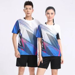 Men's Tracksuits Men And Women Tracksuit Fashion Print Sportswear Sets T-shirt Shorts Two-Piece Sports Set Couples Quick Dry Tennis Suit