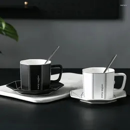 Mugs Nordic Ins Ceramic Coffee Cup Dish Set Simple European Office Mark Water Creative Breakfast