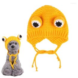 Dog Apparel Hats For Cats Funny And Cute Cross Dressing Hat Cat Costume Warm Pet Comfortable Headgear Pets Knitted Accessories