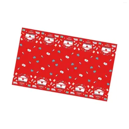 Party Decoration Thank You Table Cover Red Graduation Tablecloth For Appreciation Week Thanksgiving Day