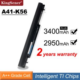 Batteries KingSener 15V 3400mAh A41K56 Laptop Battery for ASUS K46 K46C K46CA K46CM K56 K56CA K56CM S46C S56C R505CA A32K56 A42K56