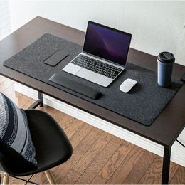 Carpets Large XXL Office Computer Desk Mat Table Keyboard Big Mouse Pad Wool Felt Laptop Cushion Non-slip Gamer Mousepad
