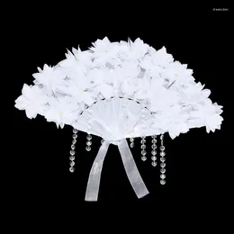 Decorative Figurines Feather Fans For Wedding Luxurious Spain Handmade Craft Gift Fan Home Decor Dance Accessories