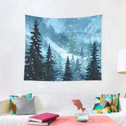 Tapestries Winter Night Tapestry Carpet Wall Art Mural Bedroom Organisation And Decoration Deco