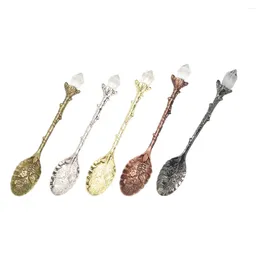 Coffee Scoops Spoon Ice Cream Dessert Tea Drink Stirring Teaspoons Reusable