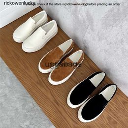 the row shoes The * minimalist loafers for women with one foot full of genuine leather thick soled flat bottomed ultra soft sheepskin white casual lazy high quality
