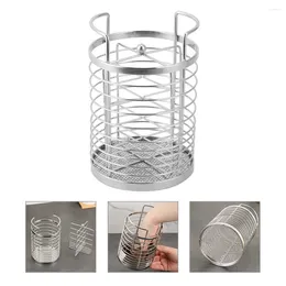 Storage Bottles Chopsticks Holder Organiser Cutlery Rack Utensil For Party Stainless Steel Spoon Draining Scoop