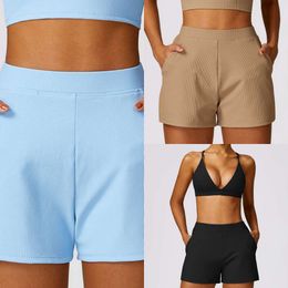 Lu Align Tracksuit Align Sportswear Outfits Sexy Women Sport Bra Shorts Fitness Workout Set Running Clothing Gym Wear Summer Sport Suits Jogger Lemon Woman Lady