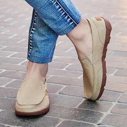 Casual Shoes Men Canvas Men's Fashion Solid Comfortable Lace-up Light Summer Loafers Plus Size 38-48