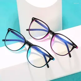 Sunglasses 2024 Trending Blue Light Blocking Men's Retro Glasses Eyeglasses Women Ultralight Round Transparent Fashion Eyewear Students
