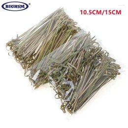 Forks 100Pcs 10.5/15cm Disposable Bamboo Tie Knotted Skewers Twisted Ends Cocktail Fruit Picks Fork Sticks Buffet Cupcake Topper