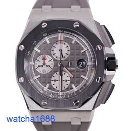 Celebrity AP Wrist Watch Epic Royal Oak Offshore Series 26400 Mens Precision Steel Chronograph Automatic Machinery Swiss Famous Watch Luxury Sports Watch