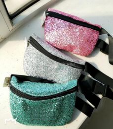 Pink Fanny Pack Bling Shine Belt Bag Irredescent Glitter Sparkle Waist Pack Bag Crossbody Backpack for Women Grils Party7064168