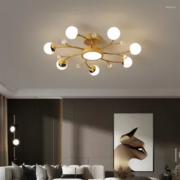 Ceiling Lights Creative Nordic Post-modern Living Room Lamp Simple Atmosphere Led Home Bedroom