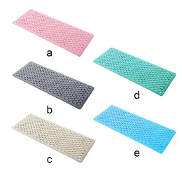 Bath Mats Slid-Resistant Bathtub Mat With Hollow-Carved - Hold Securely No Harm To Feet Bathroom Suction Drain Cup Easy Clean