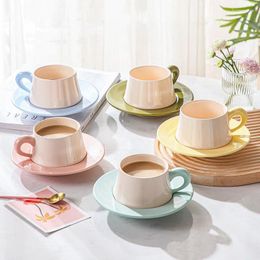 Mugs Retro Simple And Multi-color Optional Ceramic Mug Heat-resistant Safe Afternoon Tea Coffee Suitable For Home Office