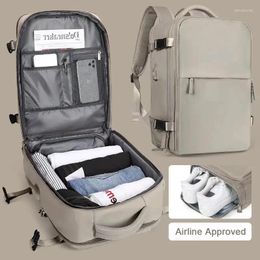 Backpack Travel Men Airline Flight Suitcase Hand Luggage Bag Waterproof Laptop Backpacks Carry On Personal Item Bags For