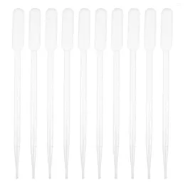 Storage Bottles 50 Pcs Scale Plastic Dropper Pipette Silicone Drinking Straws Laboratory Pipettes