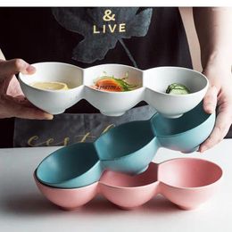 Bowls Matte Color Porcelain Bowl Creative Cute Delicate Dessert Ceramic Fruit Salad Household Snack Kitchen Tableware