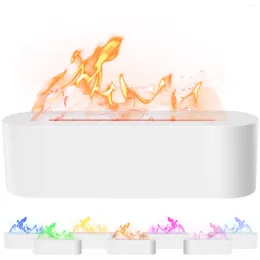 Carpets Flame Essential Oil Diffuser 7 Colours Effect Humidifier USB Powered With 3 Timer 150ml