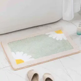 Carpets Bathroom Entrance Cartoon Daisy Carpet Floor Mat Anti-skid Bedroom Absorbent Foot