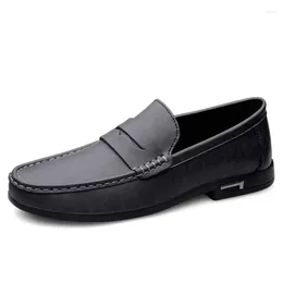 Casual Shoes Male Lightweight Leather Arrival Comfortable Soft Driving All-match Men's Suit 2024 Mens Loafers