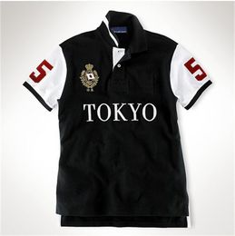 Mens Polos designer shirt polos Embroidery Short sleeve men tshirt Tokyo Rome Dubai Los Angeles Chicago New York Berlin Madrid tee shirts M L XL 2XL