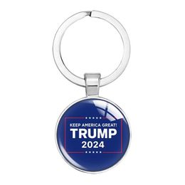 Party Favour Trump 2024 Keychain Pendant Keyrign Save America Again Time Gem Keychains Christmas Gifts Key Drop Delivery Home Garden Fe Dht7M