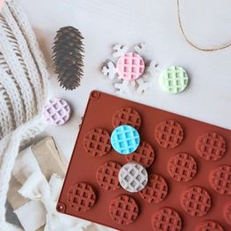 18/20 Waffle Silicone Candy Mould DIY Square Circular Chocolate Making Tool Mould Creative Baking Accessories Waffle Mould