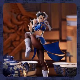 Action Toy Figures 18cm Street Fighter Figures Chun-Li PVC Action Figurines Chun Li Fighting Statue Decoration Doll Collection Model Toy Kids Gift L240402