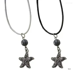 Chains Vintage Star Choker Necklace Punk Jewellery Gothic Bead Neckchain