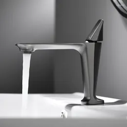 Bathroom Sink Faucets Chrome/Rose Gold/Brushed Gold/Black/Grey Brass Basin Faucet Water Mixer Taps