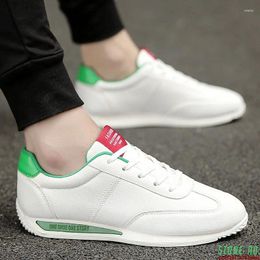 Walking Shoes Men's White Sneakers Fashion Leather Men Casual Breathable Boys Sport Trainers Zapatillas Hombre