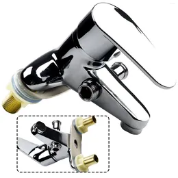 Bathroom Sink Faucets Basin & Cold Water Mixer Tap Kitchen Faucet Zinc Alloy Side Open 2 Ways With Copper Ceramic Spool