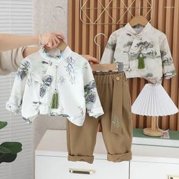 Clothing Sets Boys Clothes 2024 Spring Autumn Children Cotton Shirts Pants 2pcs Tracksuits For Baby Fashion Suit Kids Outfits Toddler 5Y