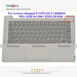 Cards Orig New 5CB1A13961 5CB1C91636 Grey For Lenovo ideapad 514ITL05 514ARE05 US KeyBoard Bezel KB Palmrest Upper Case C Cover 81YM