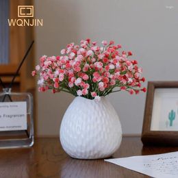 Decorative Flowers 3pcs/lot Mini Gypsophila Artificial Wedding DIY Bouquet Arrangement Plastic Babysbreath Fake Flower Home Decor